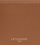 Porte monnaie zippé avec porte cartes amovible Albertine en cuir lisse