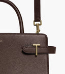 Sac à main moyen modèle Emilie en cuir grainé