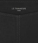 Porte monnaie zippé avec porte cartes amovible Charlotte en cuir lisse
