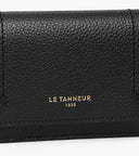 Petit porte cartes à rabat Louison en cuir grainé